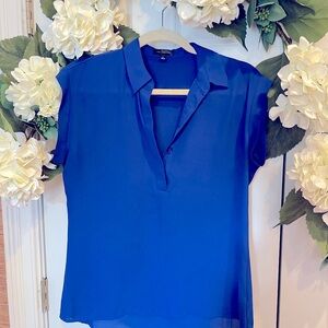 The Limited Size Small Cobalt Blue Blouse